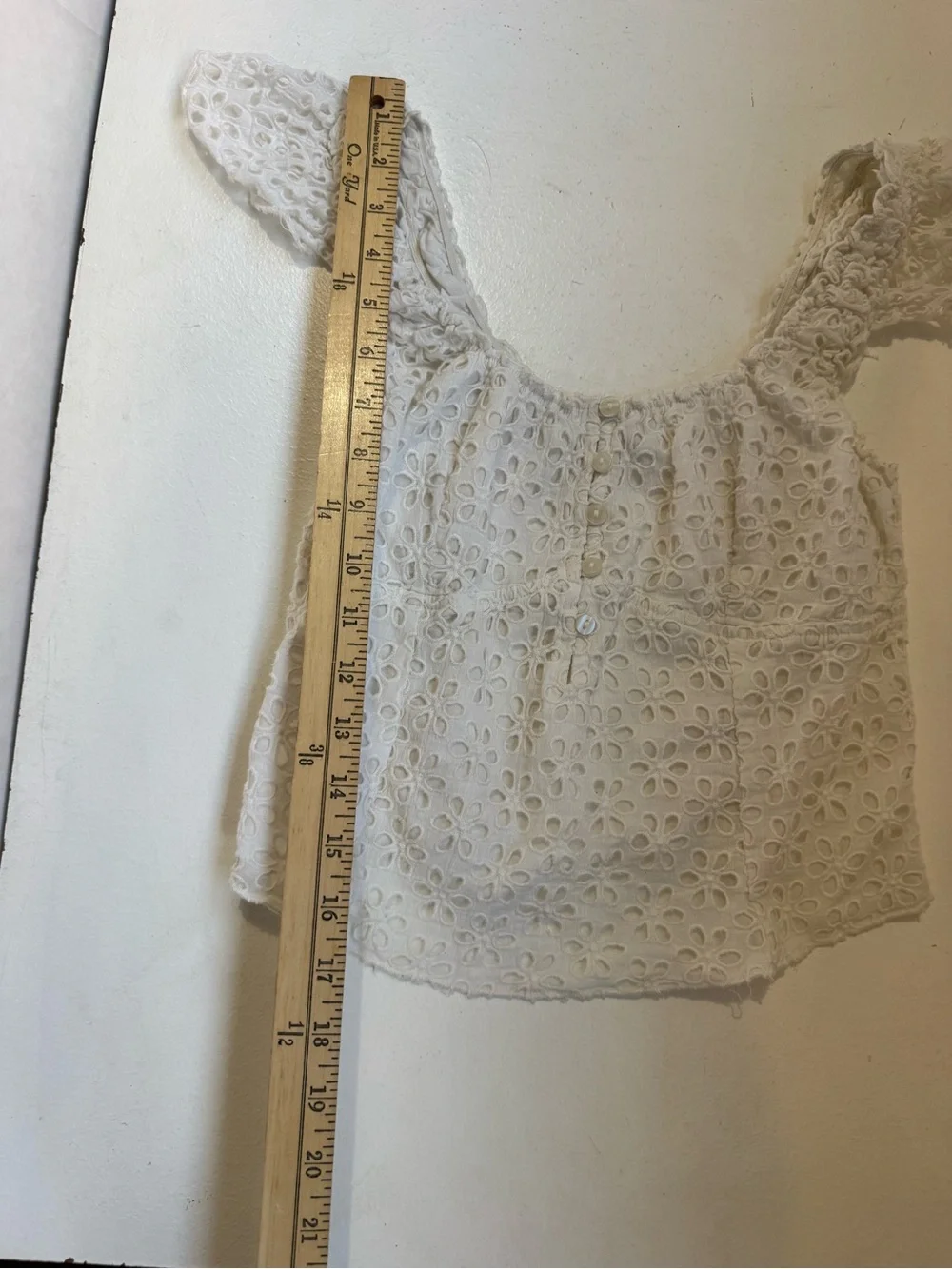 FP One Free People Alma Eyelet Top size med